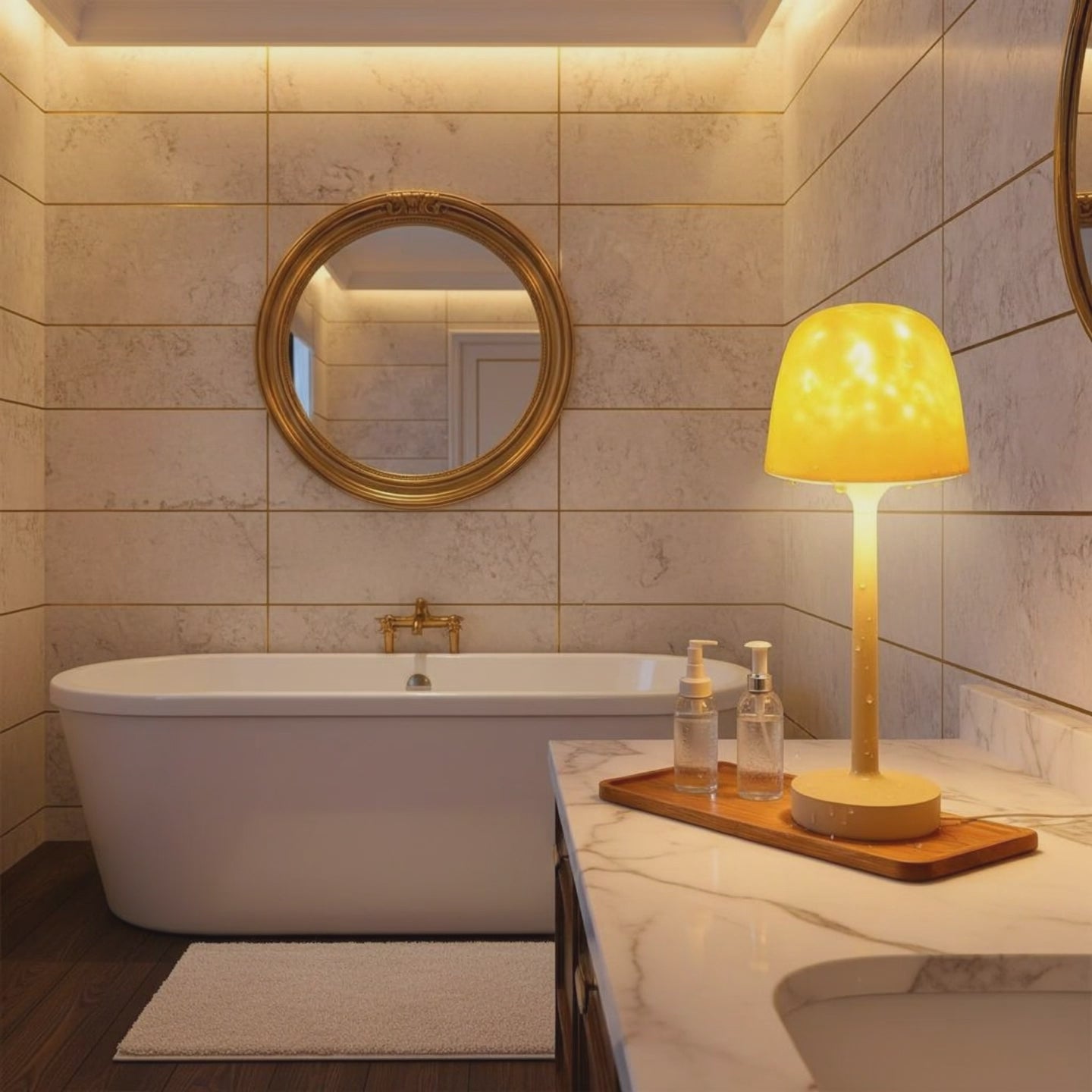 Lampist 2-in-1 Aurora Shower Lamp | Cordless & Splash-Proof