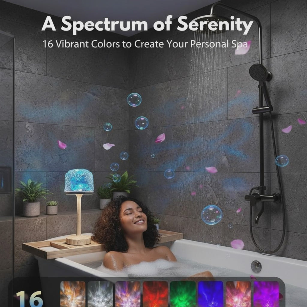 Lampist 2-in-1 Aurora Shower Lamp | Cordless & Splash-Proof